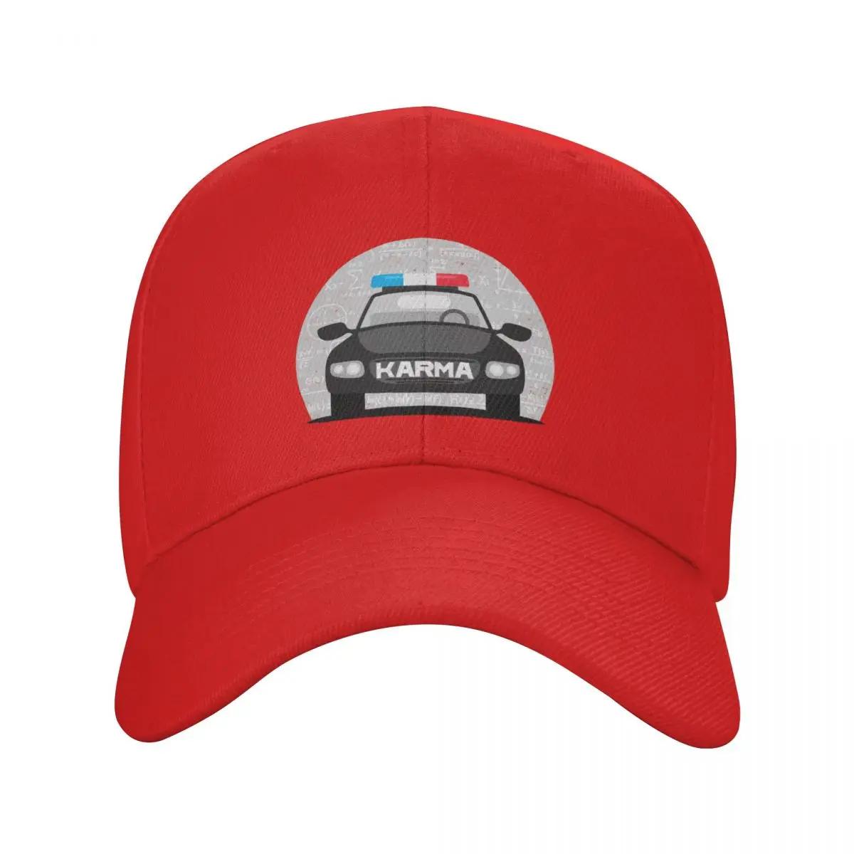Karma Police Baseball Cap Hat Unisex For The Sun hiking hat Designer Unisex Womens