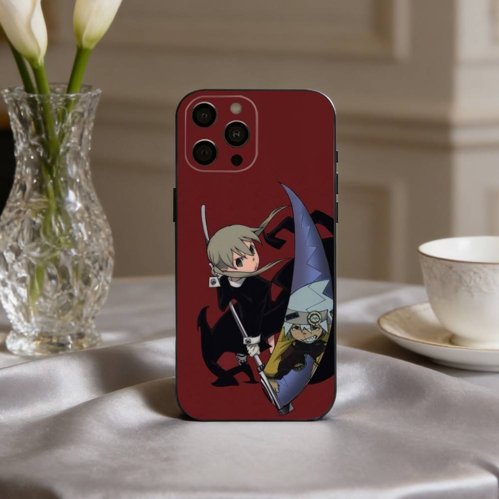 Anime P-passionate S-Soul-L E-Eater-R Phone Case For iPhone 17pro,16,15,14,13,12,11 Plus,Pro Max,XS,Soft Silicone Black Cover