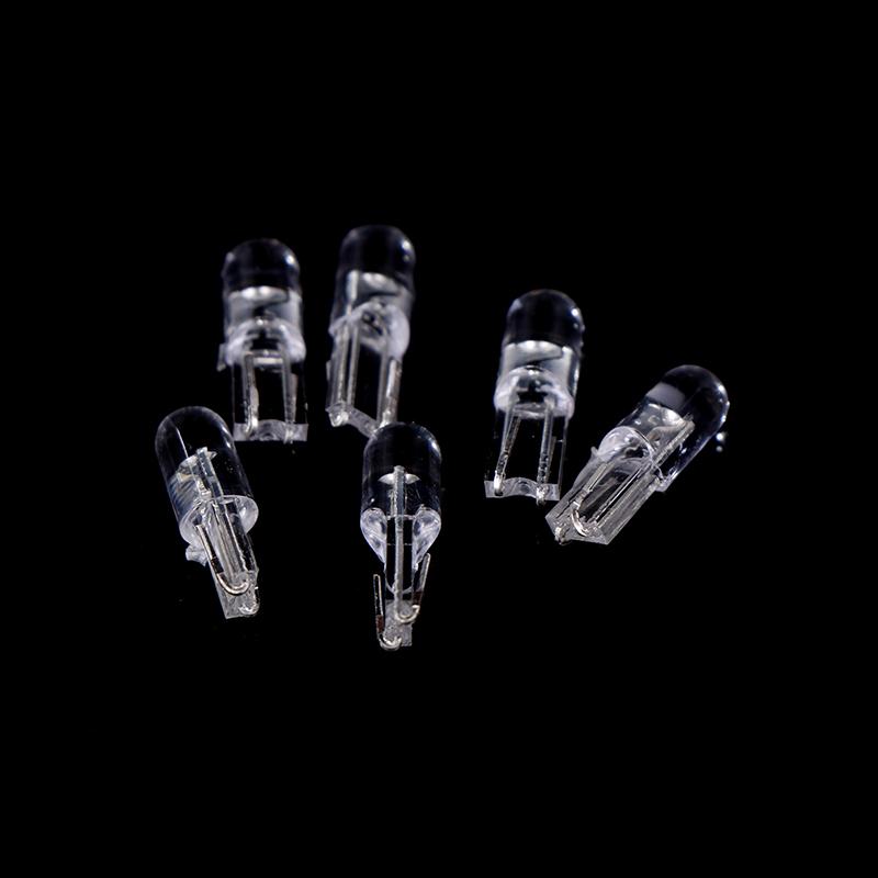 10Pcs  T5 Led Super Bright Cob Lights Wedge Dashboard Gauge Car Warning Indicator Instrument Cluster Lamp