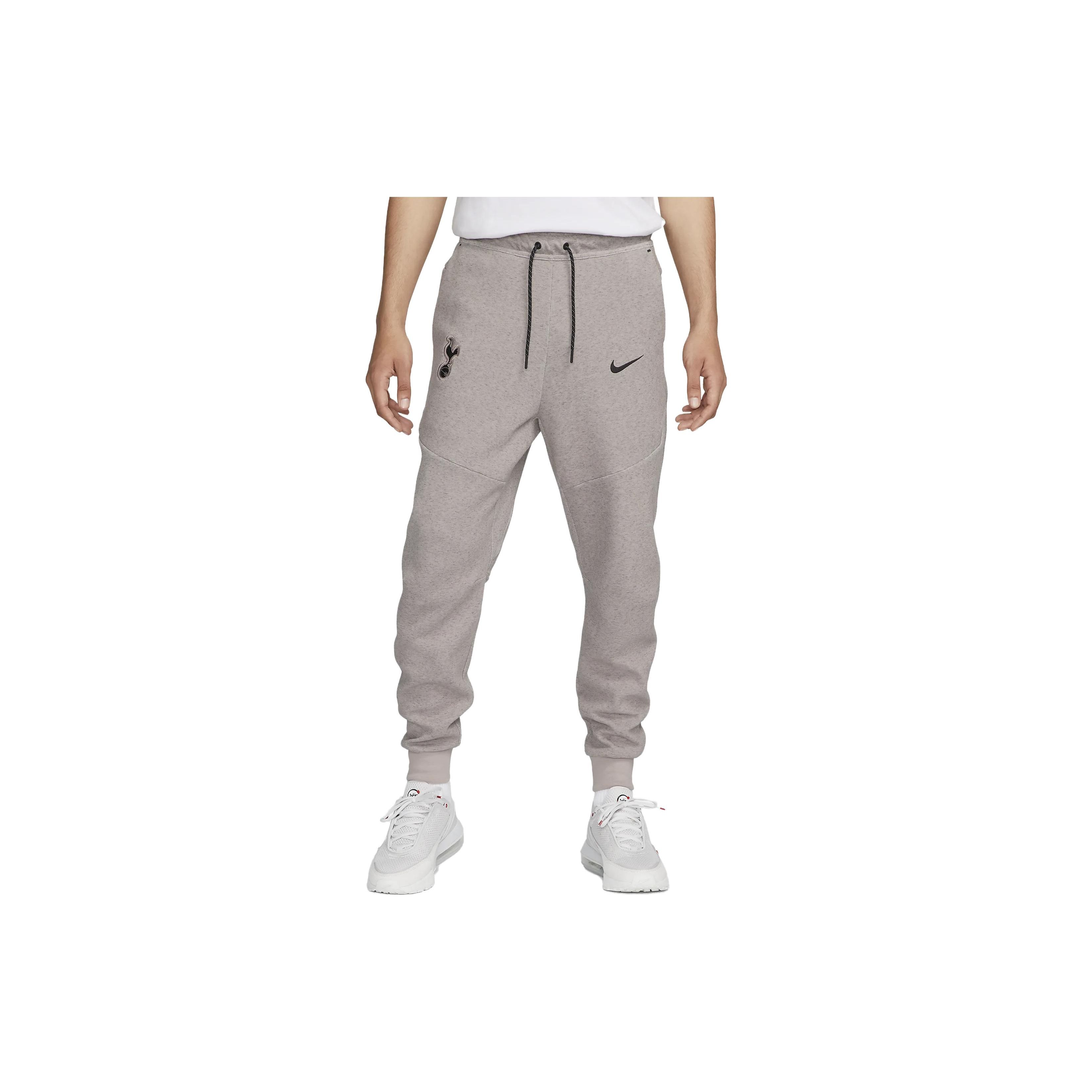 

Nike Logo Embroidered Lace-Up Casual Cuffed Knit Joggers Men Joggers Gray Brown FQ8023-272 S