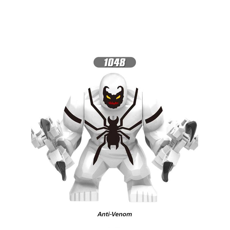 Non-Toxic Superhero Figure Panther Red Hulk Big Size Crocodile Thanos Hulk Building Blocks Children Assembled Educational Toys