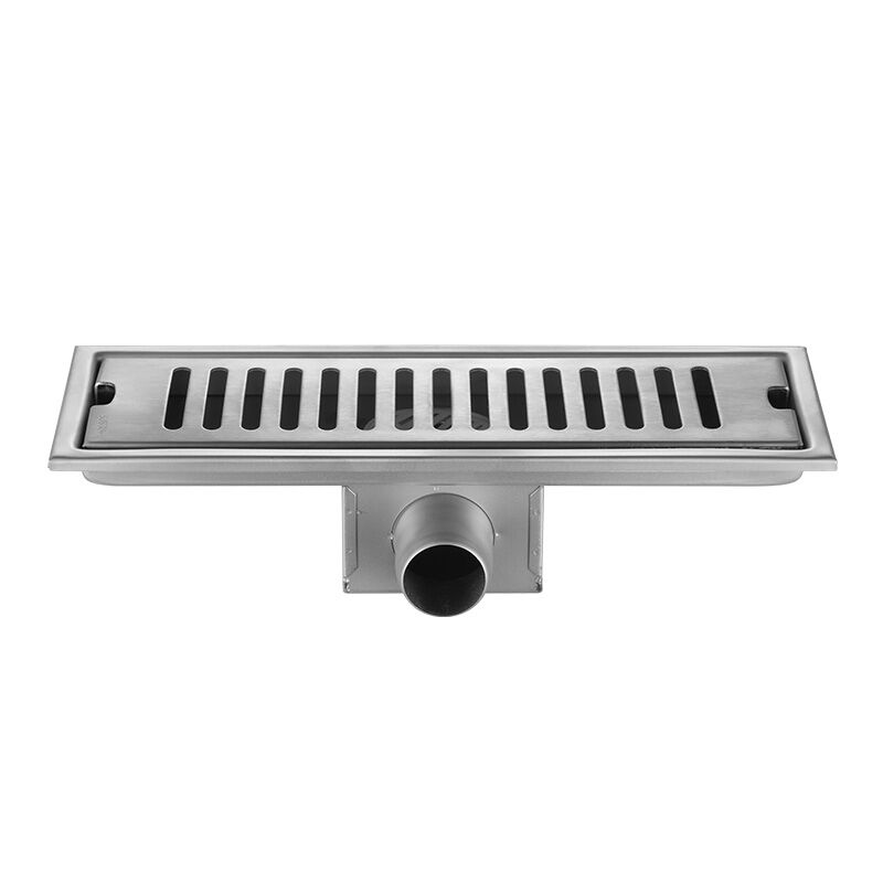 304 Steel Floor Shower Drain Filter Bath Drain Caniveau Pour Douche Square Channel Drain Deodorant Grill Floor Drains