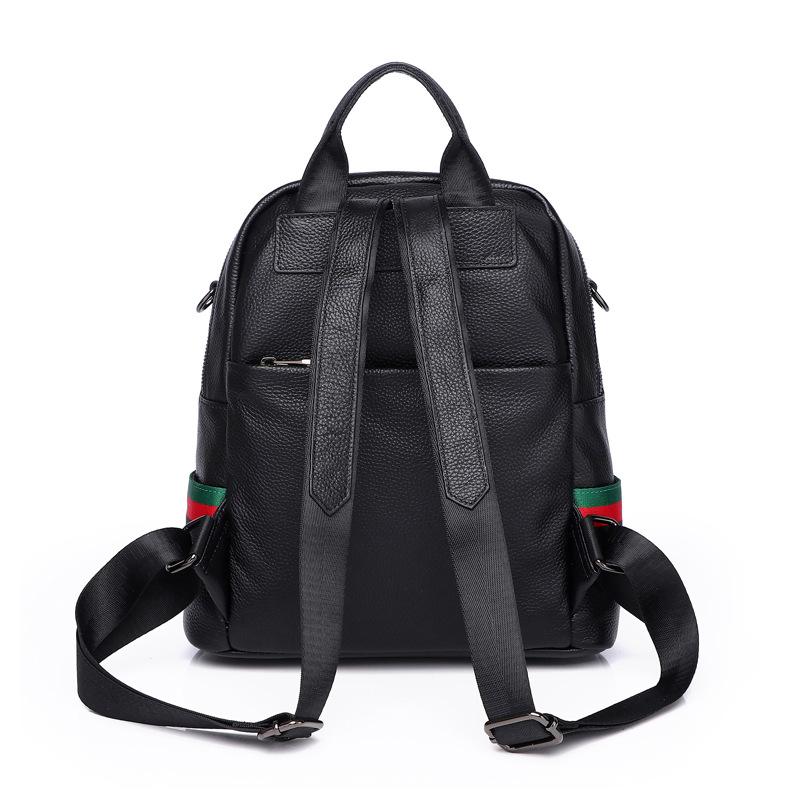 Factory direct sales 2020 new first-layer cowhide Korean version genuine leather schoolbag trendy women's backpack casual zipper backpack