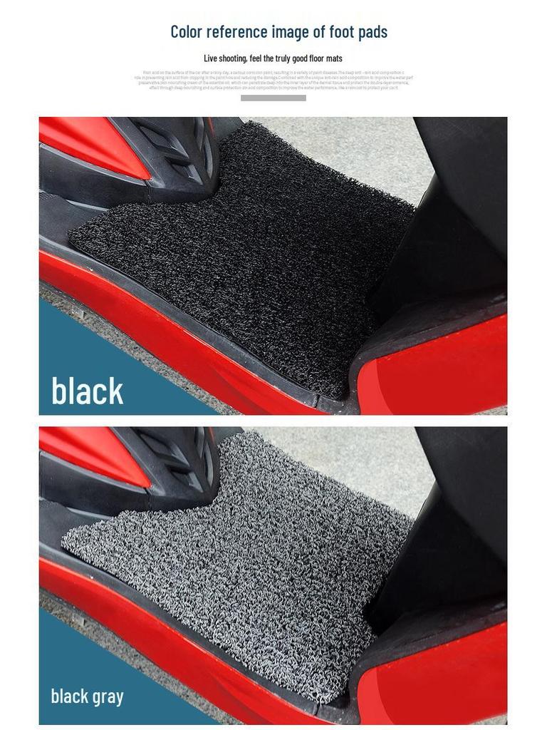 Compatible with Kymco KRV180 Scooter: Non-Slip Motorcycle Footrest Mat.