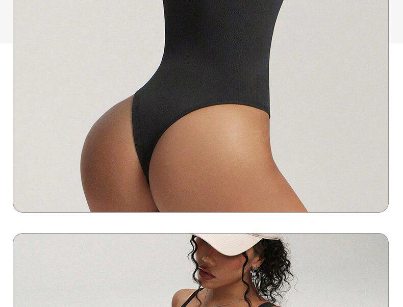 Women's Seamless Shaping Bodysuit with Front Zipper - Waist Cincher, Hip Lift, and Tummy Control