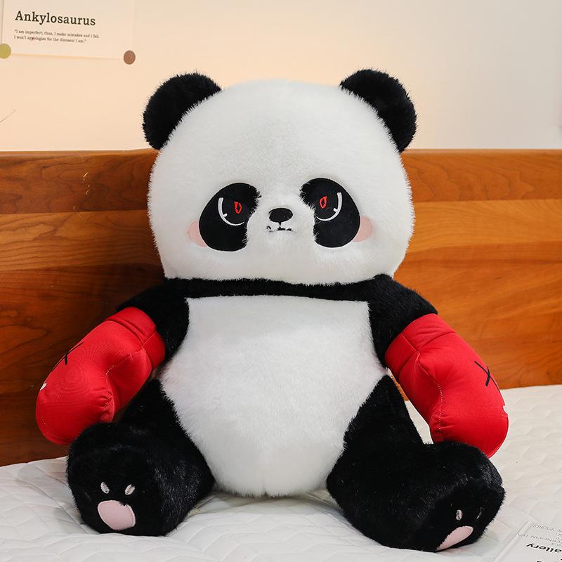 

Кукла Панда Боксер Ребенок Успокаивающий Подарок на День Рождения Плюшевая Игрушка Кукла для Хватания 35cm/0.4kg