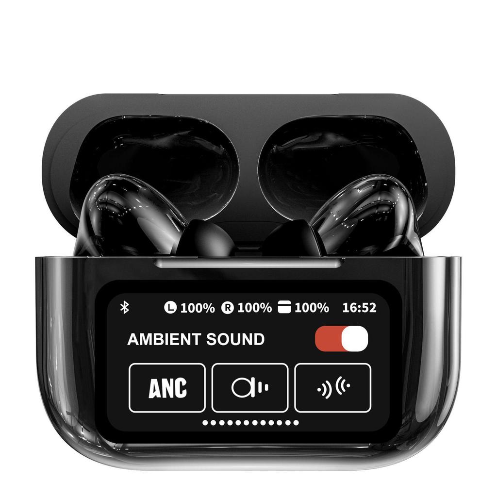 A9Pro Smart Bluetooth Headset with Touchscreen & Noise Reduction for Apple Devices