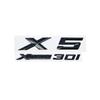 3D ABS Adhesive Black Letter Badges for Trunk Emblem suitable for BMW X5 E53 E70 F15 G05 models XDrive28i 30i d 35i 40i 48i 50i