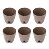 6pcs Plastic Flower Pot Gardening Plant Container Lightweight Plastic Planter for Home Balcony