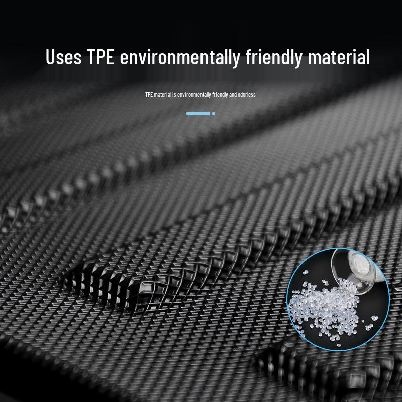 Dedicated Car Carbon Fiber Texture TPV Body Kits with 360 TPE Floor, Trunk, and Backrest Mats