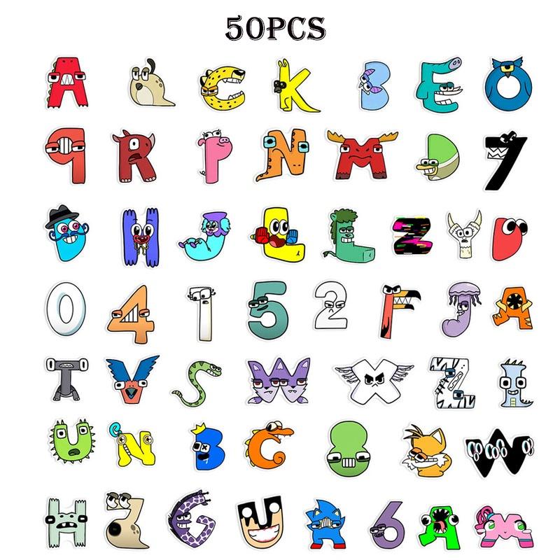 

Colorful Alphabet Lore Pvc Stickers Decorations For Luggage/trolley Case