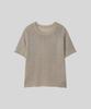 Oqual Hanji Cooling Round Short Sleeve Knit, Beige