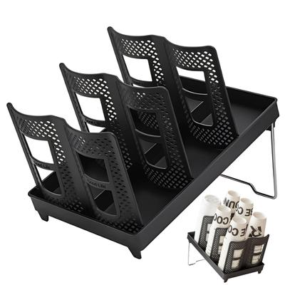 [Empfohlen von Kaffeespezialitätengeschäften] Modester Joy Becherhalter, Papierbecherhalter, Becherspender, Becherständer, Gläserregal für Kaffeetassen, Stilvoll,