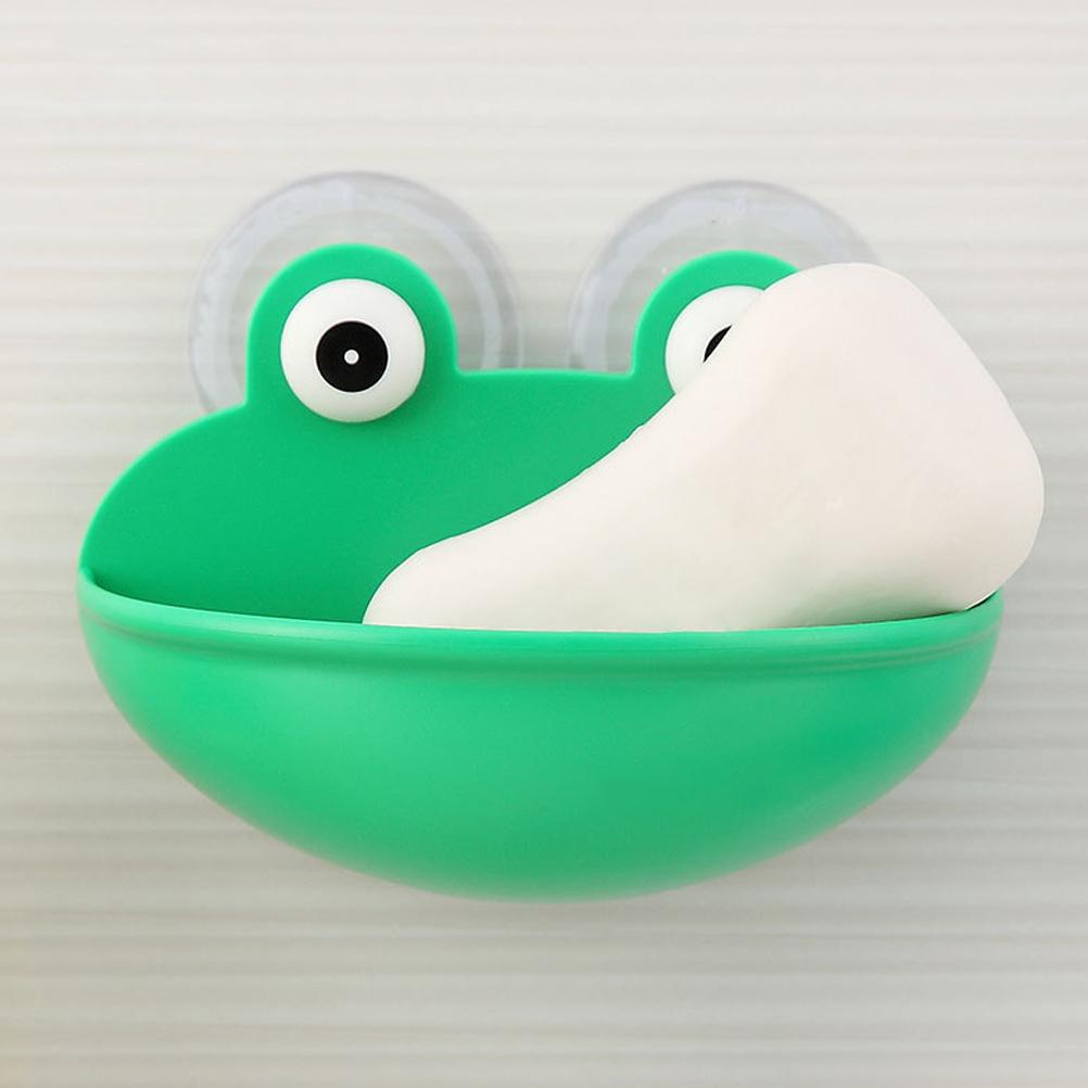 Cartoon Frog Suction Cup Wall Mounted Soap Holder