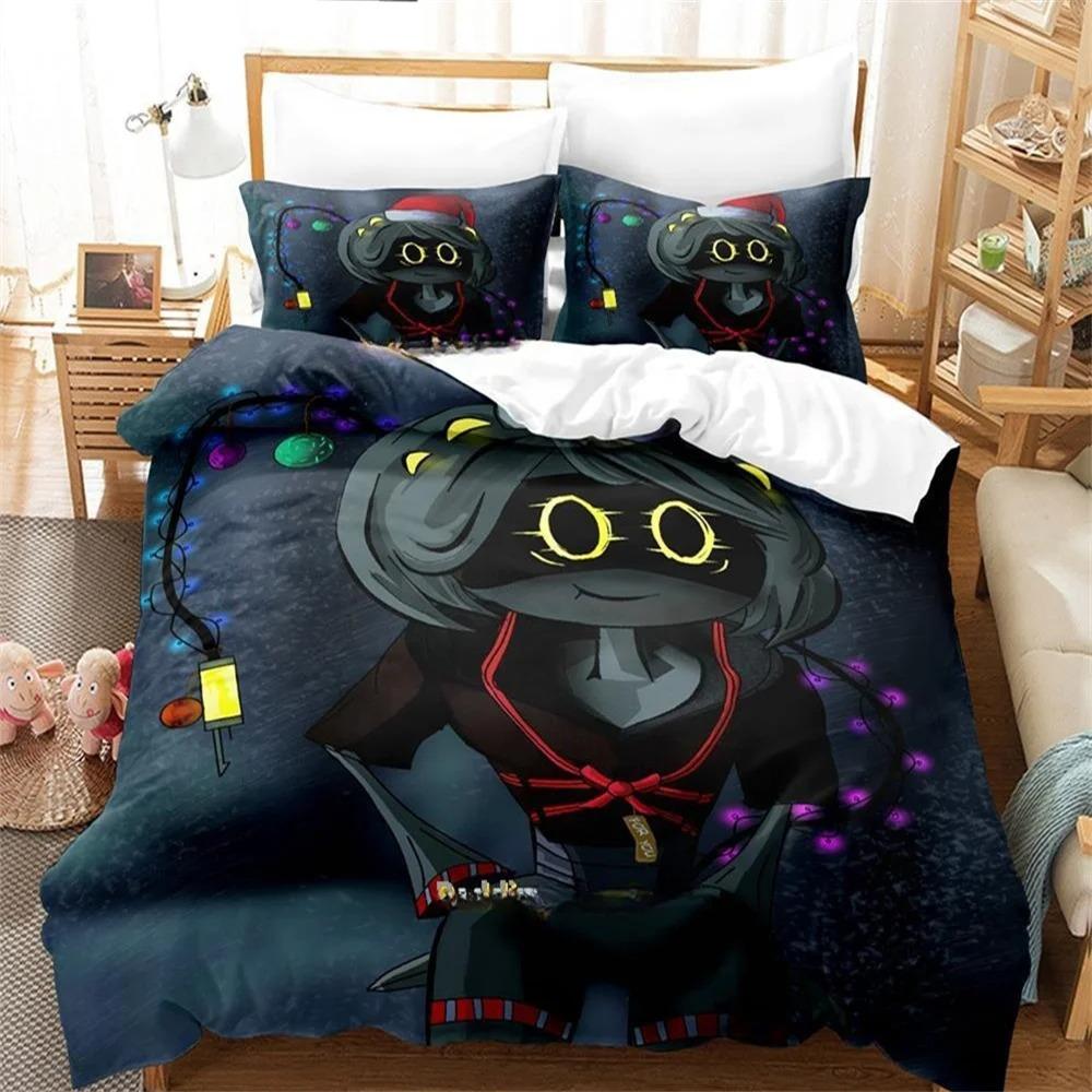 Murder Drones 3D Cartoon Duvet Cover Soft Skin-Friendly Breathable Bedding Set with Zipper for Kids Boys Girls Bedroom Decor
