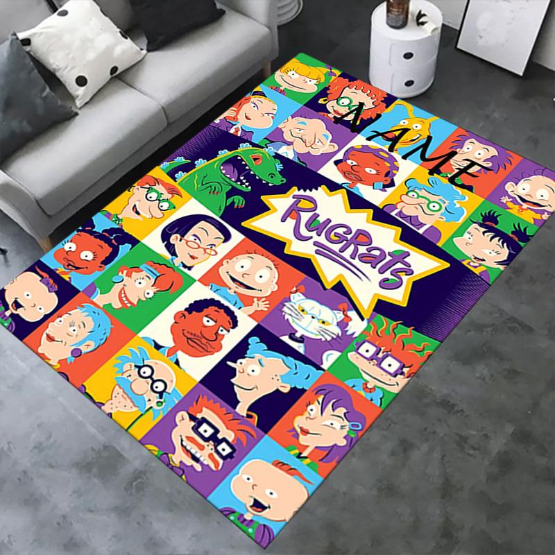 Rugrats, Characters, Cartoon Office Carpet Soft Polyester Entrance Carpet Washable Non slip Machine