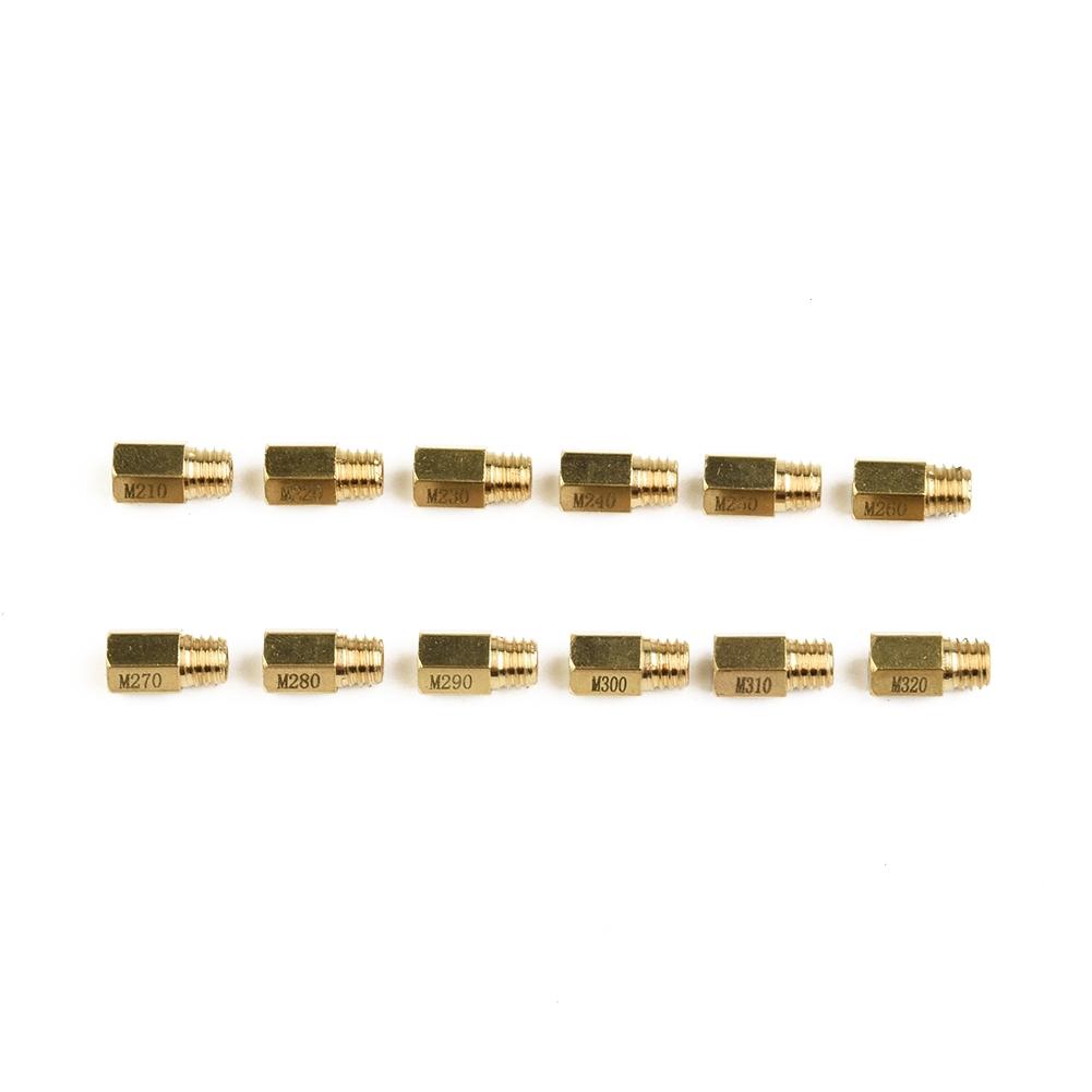 Useful Carburetor Main Jets 12Pcs #210- #320 For Round Silde High Quality