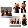 Festives Halloween Resin Pumpkin Figurine Colorful Centerpieces Decoration for Party and Home Display Desktop Accessory