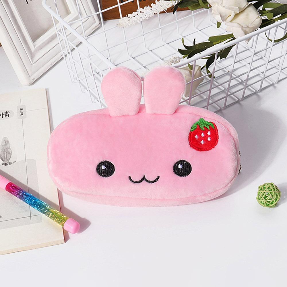 Zipper Design Pencil Case Large Opening Design Stationery Bag Stationery Pouch  School Supplies