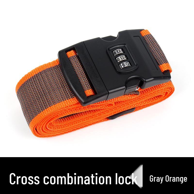 - Cross Packing Luggage Reinforcement Strap with Password Lock