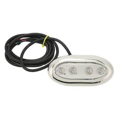 Morskie Podwodne Światło LED DC 12V‑24V Wodoodporne IP68 Uniwersalne Pasuje do Łodzi Jachtu Brzegu Wody Niebieskie Światło 4W