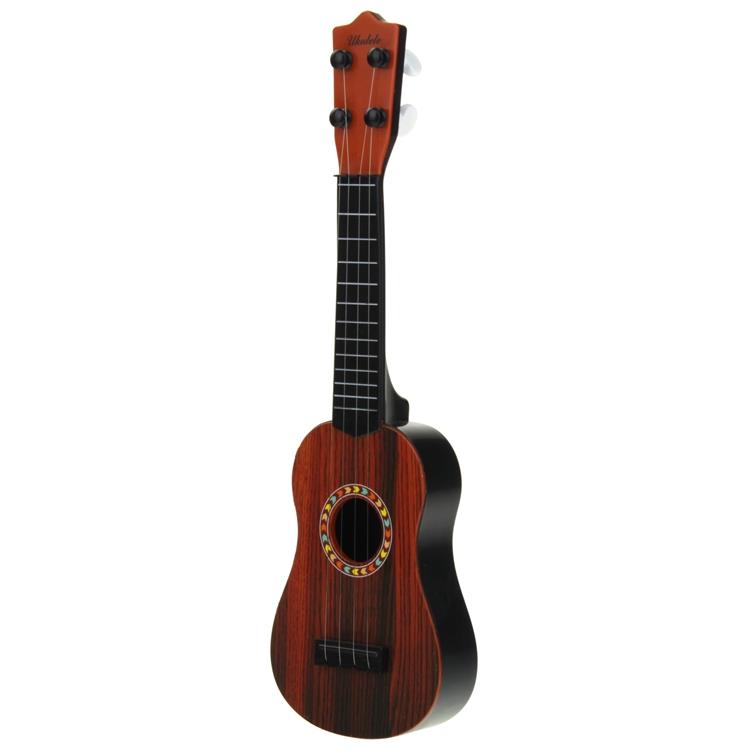 Classical Acoustic Guitar Ukulele Musical Instruments for Children Pick - brown