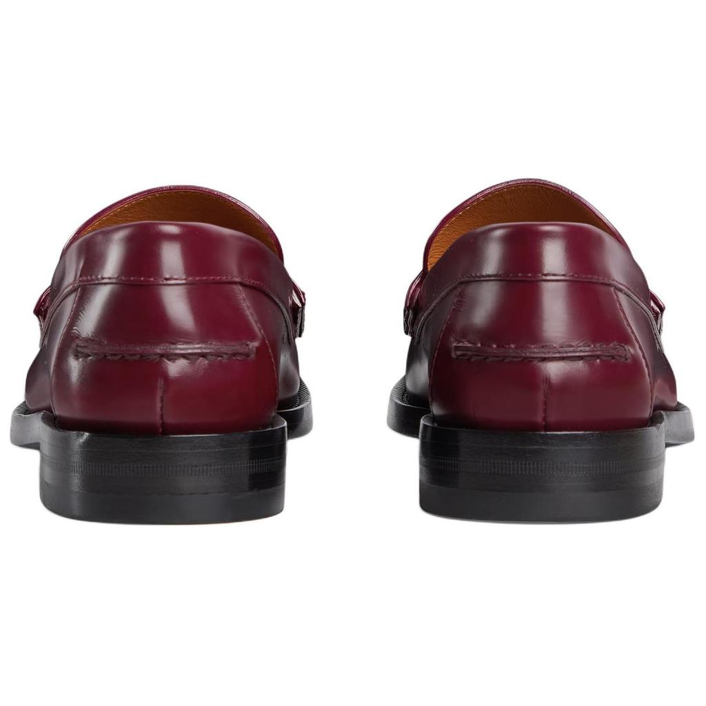 Gucci Double G Leather Loafers Women's Red 816333 17X00 6207