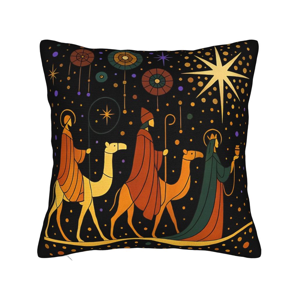 Día de los Reyes Magos Epifanía Three kings Pillow Cover Printed Cushion Cover Decor Throw Pillow Case Cover Home Multiple Sizes