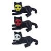 Cat Pen Holder 3D Printed Black Cat Ornament Cat Figurine with Detachable Skull Mask for Home Office Desk Halloween Decoration
