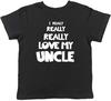 I Really Really Love My Uncle Childrens Kids T-Shirt Boys Girls