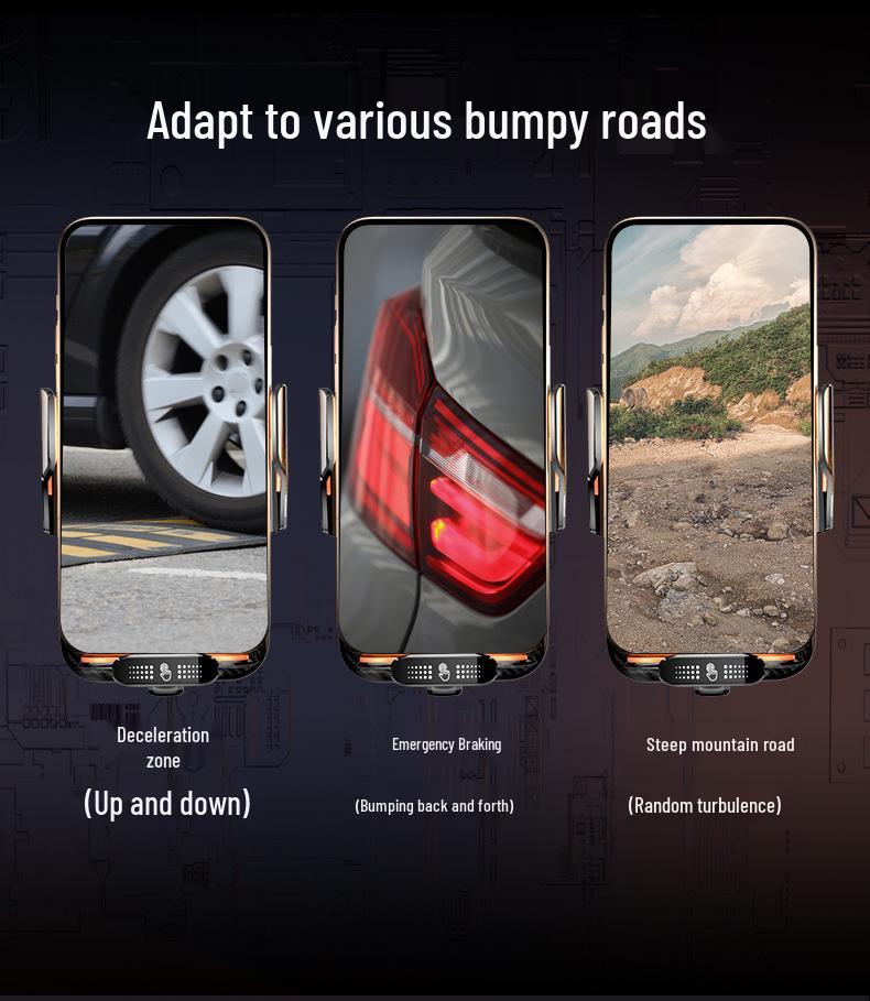 C05 66W Magnetic Fast Charging Car Wireless Charger & Phone Holder with Automatic Navigation.