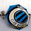1 PC Automatic Folding Umbrella - Club Brugge KV Custom Name Pattern, Portable & Foldable Design with 8 Ribs, Christmas Birthday Gifts