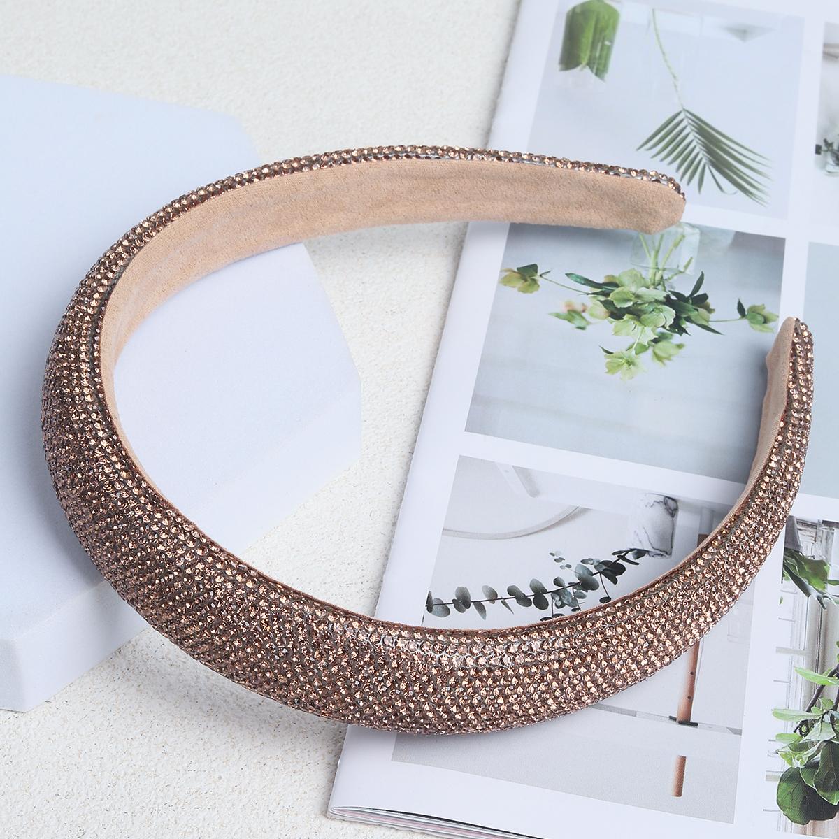 

Полностью бриллиантовая губчатая повязка на голову супер блестящая высококлассная повязка на голову модные женские аксессуары для волос