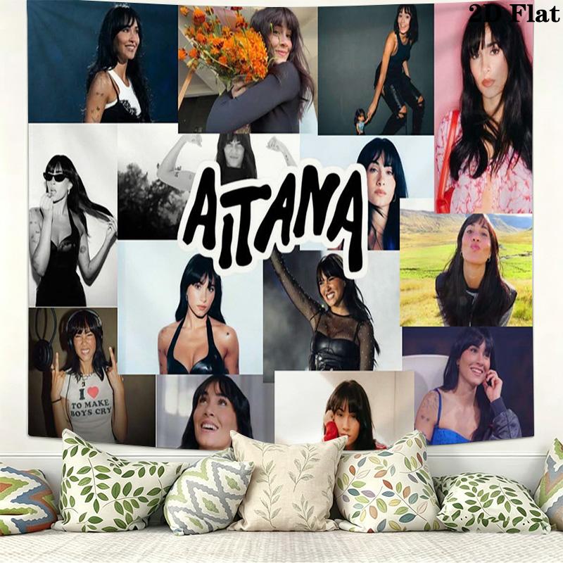Aitana Ocana Wall Tapestry Aesthetic Wall Hanging Printed Fabric Blanket Decorative Tapestries for Bedroom Living Room Home Decor