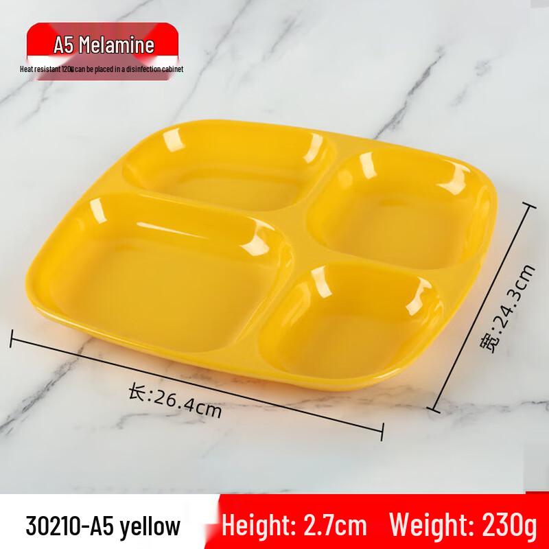A5 Melamine Compartmented Lunch Tray