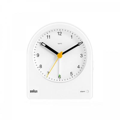 Braun Bc22w Classic Analog Crescendo Alarm Low Noise Public Desk Clock