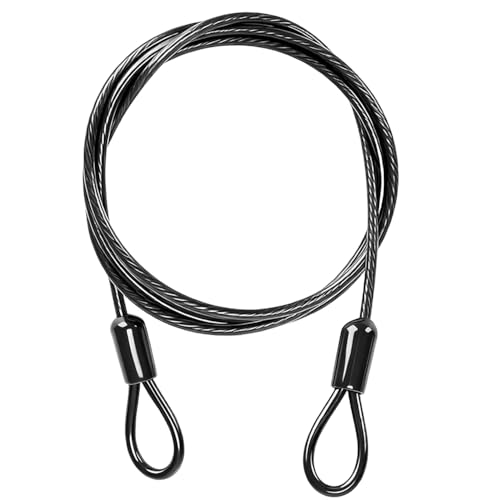 Защитный стальной трос 0,1 x 6,6 фута (3 x 2 м) 0.1 x Length 2m, cord diameter 3mm чёрный