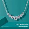 D Vvs1 Moissanite Necklace for Women Wedding Fine Jewelry with Certificates 925 Sterling Silver Plated 18K White Gold Necklace