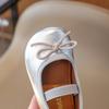 Spring Elegant Bowknot Ballet Flats Classic Shoe Round Toe Comfort Slip-On Girls Fashion Loafers Leather Party Shoes I01223