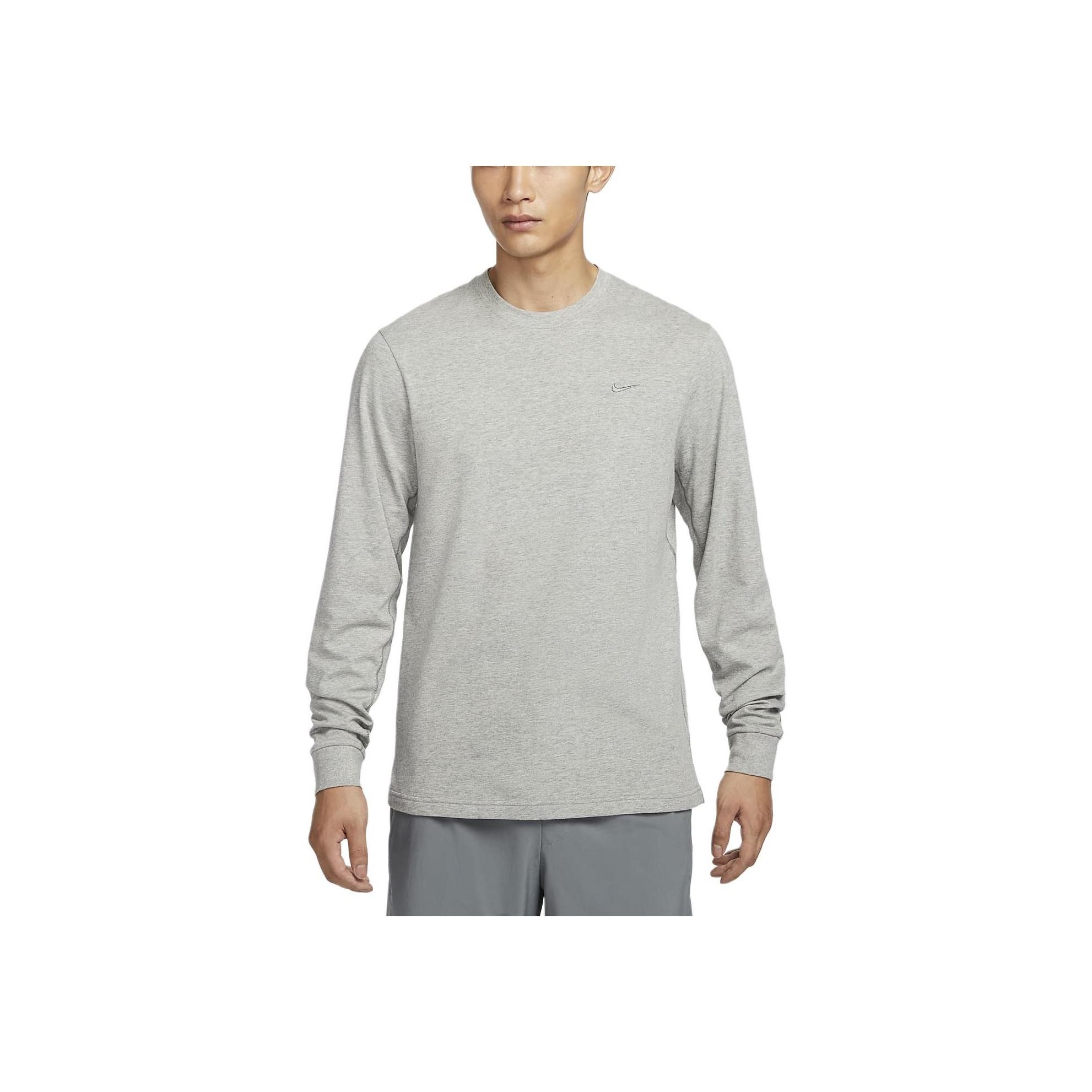 

Nike Primary Dri-Fit Quick-Dry Versatile Breathable Long Sleeve T-Shirt Men Tops Dark-Gray Gray FB8586-063 L