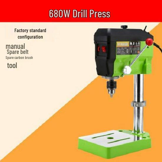 Compact High-Speed Precision Bench Drill with Variable Speed and Mobile Cross Slide Table
