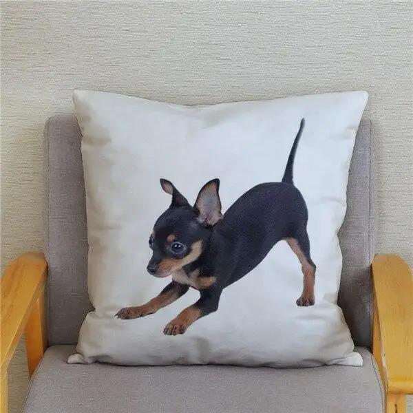 Cute Mini Chihuahua Dog Decorative Pillowcase Office Living Room Car Ornaments Home Pillowcase