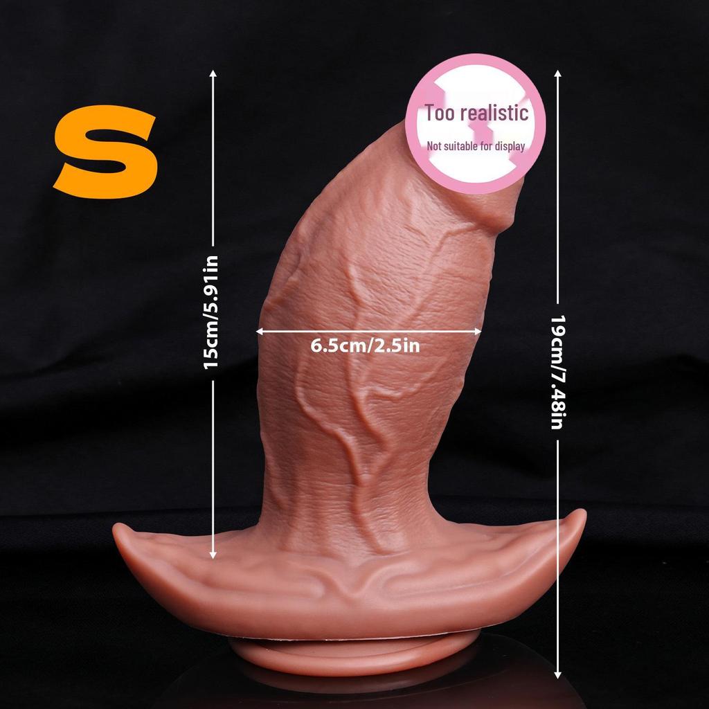 Silicone Female Dildo Toy for Cross-Dressing and Foreskin Simulation