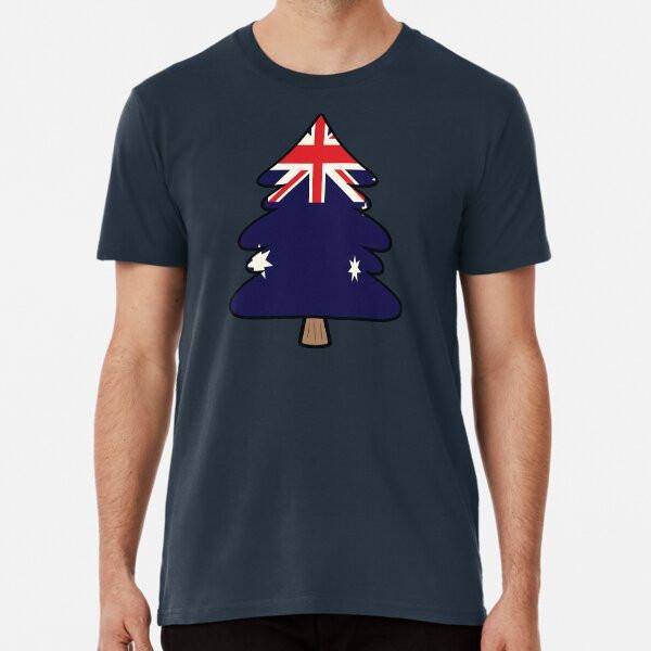 

Australian Christmas tree Premium T-Shirt S to 5XL Made in the AU/USA T-Shirt 4XL