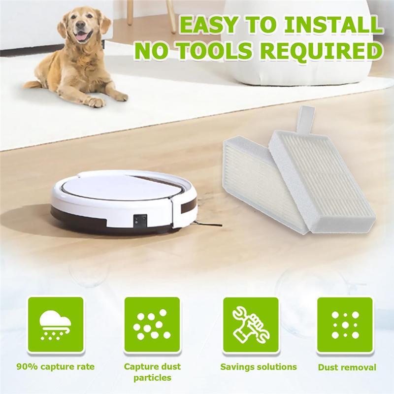 B97A-High Efficiency Filter Accessory Set For Ilife V5 V5S V3 V3S V5S V50 Pro V55 X5 Robot Vacuums