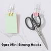 No Traces Mini Strong Hooks Transparent Utility Hooks Invisible Self-Adhesive Hooks  Necklaces