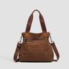 Ladies and men's universal casual fashi corduroy material handbag simple shoulder bag messenger bag