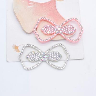 10 ks 60*32mm křišťálově drahokamu Bowknot nášivky Scrapbooking DIY nalepovací nášivky Plochá záda Dekor ozdobné doplňky