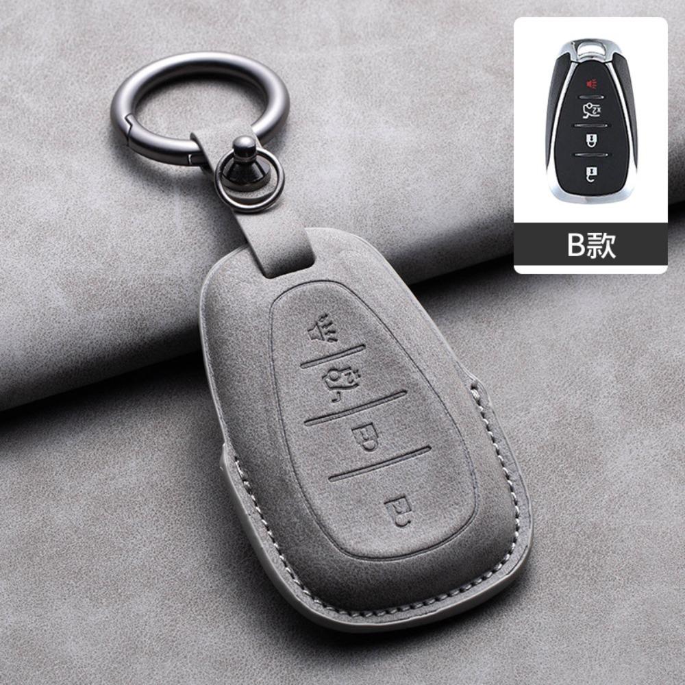 Premium for Nappa Leather Key Cover for Chevy Malibu XL Equinox Blazer Camaro Car Keys