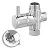 Equipment Supply Diverter Valve Replacement Rotating joint Shower Head T-Adapter 3 Ways Chrome Plated Brass Faucet